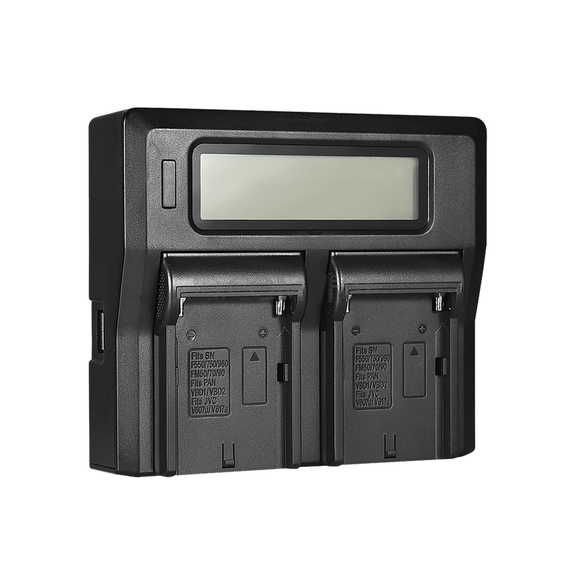 Nomis NDCD-NPF Dual LCD Battery Charger 