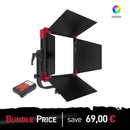 MC120 Multi Color RGBWW Soft LED Panel light +NVM-95  95Wh V-Mount Battery