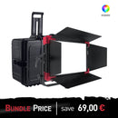 MC200 Multi Color RGBWW Soft LED Panel light + HFC-2 Hard Flight Case