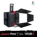 MC400 Max Multi Color RGBWW Soft LED Panel light + HFC-2 Hard Flight Case